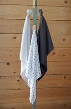 Pleny - Textilní pleny z bavlněného mušelínu Cotton Muslin Cloths Beaba Savane sada 3 kusů 70*70 cm od 0 měsíců šedé_2