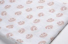 Plienky - Textilné plienky z bavlneného mušelínu Cotton Muslin Cloths Beaba Herisson sada 3 kusov 70*70 cm od 0 mes hnedé_0