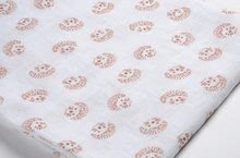 Scutece - Scutece textile din bumbac muselină Cotton Muslin Cloths Beaba Herisson set de 3 bucăți 70*70 cm de la 0 luni maro_0