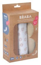 Plienky - Textilné plienky z bavlneného mušelínu Cotton Muslin Cloths Beaba Herisson sada 3 kusov 70*70 cm od 0 mes hnedé_4