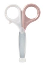 Dětská kosmetika - Dětské nůžky na nehty Beaba Baby Old Pink s oblým ukončením růžové od 0 měsíců_0