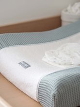 Prebaľovacie pulty a podložky - Poťah na prebaľovaciu podložku Sofalange Green Beaba zelený s okrajom 100% organická bavlna od 0-36 mes_1