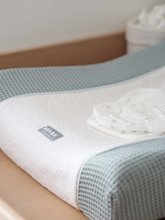 Tables et matelas à langer - Housse pour matelas à langer Sofalange Green Beaba 100% coton biologique bordé de vert, de 0 à 36 mois_1