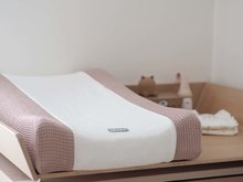 Tables et matelas à langer - Housse de matelas à langer Sofalange Old Pink Beaba Rose avec bord 100% coton biologique de 0 à 36 mois_2