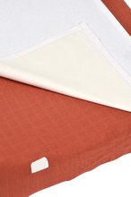 Přebalovací pulty a podložky - Potah na přebalovací podložku Sofalange Beaba Brick s okrajem 100% organická bavlna oranžový od 0–36 měsíců_2