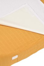 Wickeltische und Matten - Baumwollbezug für die Wickelunterlage Sofalange Beaba Honey mit Rand 100 % Bio-Baumwolle gelb von 0-36 Monaten_2
