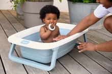 Cădiță baie bebeluși  - Cădiță Easy Pop Camélé'O Bath Beaba Baltic Blue albastră de la 0 luni_11
