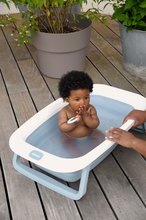 Cădiță baie bebeluși  - Cădiță Easy Pop Camélé'O Bath Beaba Baltic Blue albastră de la 0 luni_12