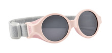 Ochelari de soare pentru bebeluşi Beaba Clip strap Chalk Pink UV4 de la 0-9 luni roz