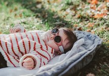 Slnečné okuliare - Slnečné okuliare pre novorodencov Beaba Glee Terracotta UV4 ružové od 0-9 mes_3
