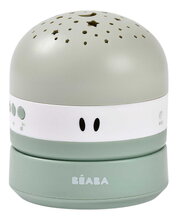 Nočni projektor zvezdnega neba Pixie Projector Sage Green Beaba s glasbo in zvoki ter s senzorjem joka, zelen, primeren za otroke od 0 mesecev