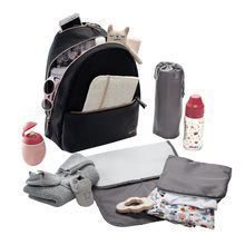 Přebalovací tašky ke kočárkům - Přebalovací taška ke kočárku San Francisco Beaba batoh černý/pink gold_10