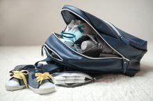 Přebalovací tašky ke kočárkům - Přebalovací taška ke kočárku San Francisco Beaba batoh modrý s hadím vzorem_5