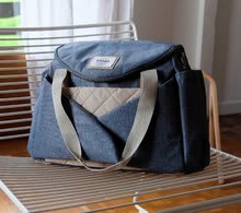 Prebaľovacie tašky ku kočíkom - Prebaľovacia taška ku kočíku Beaba Sydney II Heather Blue modrá_6