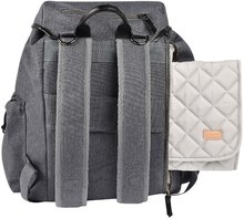 Přebalovací tašky ke kočárkům - Přebalovací taška jako batoh Vancouver Backpack Dark Grey Beaba s doplňky 22 l objem 42 cm šedá_5