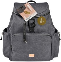 Přebalovací tašky ke kočárkům - Přebalovací taška jako batoh Vancouver Backpack Dark Grey Beaba s doplňky 22 l objem 42 cm šedá_11