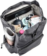 Prebaľovacie tašky ku kočíkom - Prebaľovacia taška ako batoh Vancouver Backpack Dark Grey Beaba s doplnkami 22 l objem 42 cm šedá_2