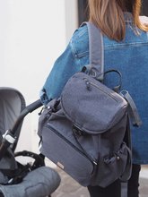 Pelenkázótáskák babakocsikhoz - Pelenkázó hátizsák Vancouver Backpack Dark Grey Beaba kiegészítőkkel 22 l térfogat 42 cm szürke_1