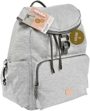 Přebalovací tašky ke kočárkům - Přebalovací taška jako batoh Vancouver Backpack Heather Grey Beaba s doplňky 22 l objem 42 cm světle šedá_2