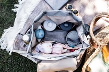 Torby i organizery do wózków - Torba do przewijania Beaba Vancouver Backpack Heather Grey z dodatkami 22 l pojemność 42 cm jasnoszara_8