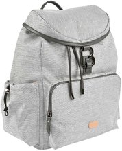 Wickeltaschen für Kinderwagen - Wickeltasche als Rucksack Vancouver Backpack Heather Grey Beaba mit Zubehör 22 l Volumen 42 cm hellgrau_0