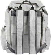 Prebaľovacie tašky ku kočíkom -  NA PREKLAD - Mochila cambiadora Beaba Vancouver Backpack Heather Grey Con complementos de 22 l, volumen de 42 cm, color gris claro._1