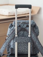 Wickeltaschen für Kinderwagen - Wickeltasche als Rucksack Vancouver Backpack Dark Cherry Blossom Beaba mit Zubehör 22 l Volumen 42 cm grün_2