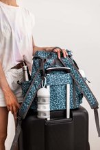 Prebaľovacie tašky ku kočíkom - Prebaľovacia taška ako batoh Vancouver Backpack Dark Cherry Blossom Beaba s doplnkami 22 l objem 42 cm zelená_7
