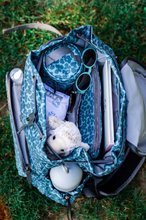 Prebaľovacie tašky ku kočíkom - Prebaľovacia taška ako batoh Vancouver Backpack Dark Cherry Blossom Beaba s doplnkami 22 l objem 42 cm zelená_12