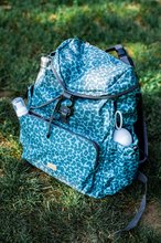 Prebaľovacie tašky ku kočíkom - Prebaľovacia taška ako batoh Vancouver Backpack Dark Cherry Blossom Beaba s doplnkami 22 l objem 42 cm zelená_5