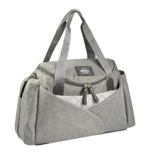 Geantă scutece la cărucior - Geantă de înfășat pentru cărucior Beaba Sydney II Changing Bag Heather Grey gri_3