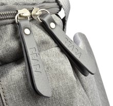 Prebaľovacie tašky ku kočíkom - Prebaľovacia taška ku kočíku Beaba Sydney II Changing Bag Heather Grey sivá_4