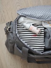 Prebaľovacie tašky ku kočíkom - Prebaľovacia taška ku kočíku Beaba Sydney II Changing Bag Heather Grey sivá_10