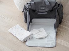 Prebaľovacie tašky ku kočíkom - Prebaľovacia taška ku kočíku Beaba Sydney II Changing Bag Heather Grey sivá_11