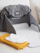 Geantă scutece la cărucior - Geantă de înfășat pentru cărucior Beaba Sydney II Changing Bag Heather Grey gri_12