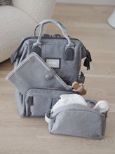 Prebaľovacie tašky ku kočíkom - Textilný obal na zdravotnú dokumentáciu dieťaťa Health Book Protection Beaba Heather Grey sivý_1
