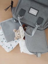 Prebaľovacie tašky ku kočíkom - Textilný obal na zdravotnú dokumentáciu dieťaťa Health Book Protection Beaba Heather Grey sivý_2