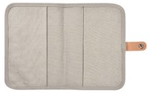 Borse fasciatoio per passeggini - Textilný obal na zdravotnú dokumentáciu dieťaťa Health Book Protection Beaba Canvas Pearl Grey sivý BE940309_0