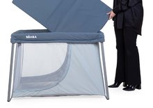 Cameretta e sonno  - Prenosná postieľka pre bábätko 3in1 Travel Cot Easy Sleep Beaba Mineral Grey evolučná skladacia sivá od 0-36 mesiaca_3