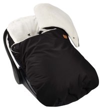 Sac de iarnă bebeluși - Sac de dormit pentru scaun auto Cosy Footmuff Beaba Black negru extra cald rezistent la apă_3