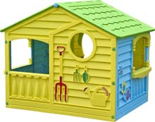 Căsuțe de grădină pentru copii  - Căsuță Happy House PalPlay cu flori verde_2