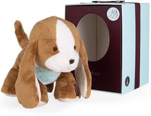 Plyšové a textilní hračky - Plyšový pes Les Amis Tiramisu Dog Kaloo hnědý 18 cm z jemného plyše v dárkové krabičce od 0 měsíců_0