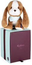 Plyšové a textilní hračky - Plyšový pes Les Amis Tiramisu Dog Kaloo hnědý 18 cm z jemného plyše v dárkové krabičce od 0 měsíců_8