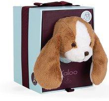 Plyšové a textilní hračky - Plyšový pes Les Amis Tiramisu Dog Kaloo hnědý 14 cm z jemného plyše v dárkové krabičce od 0 měsíců_4