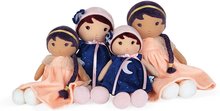 Hadrové panenky - Panenka pro miminka Tendresse Aurore K Doll Kaloo 25 cm z jemného materiálu v modrých šatičkách od 0 měsíců_1