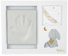 Dekorácie do detských izieb - Drevený rám na fotografiu a odtlačok ručičky alebo nožičky My Memories Frame Kaloo od 0 mes_0
