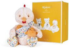 Plišaste živalce - Plišasti očka petelin s piščančki Linoo Chicken Dad Plush Paul Kaloo krem 35 cm iz nežnega pliša v darilni embalaži od 0 mes_0