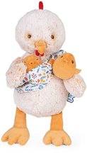Jucării de pluș și textile - Tata cocoș de pluș cu puișori Linoo Chicken Dad Plush Paul Kaloo crem din pluș moale în cutie cadou de la 0 luni K971001_3