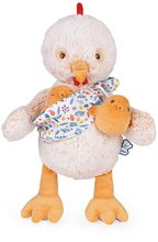 Plišaste živalce - Plišasti očka petelin s piščančki Linoo Chicken Dad Plush Paul Kaloo krem 35 cm iz nežnega pliša v darilni embalaži od 0 mes_0