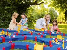 Vodne dráhy pre deti - Set vodná dráha Adventure Land AquaPlay dobrodružstvo pod vodopádom a ContainerPort so žeriavom a náhradnými dielmi_32